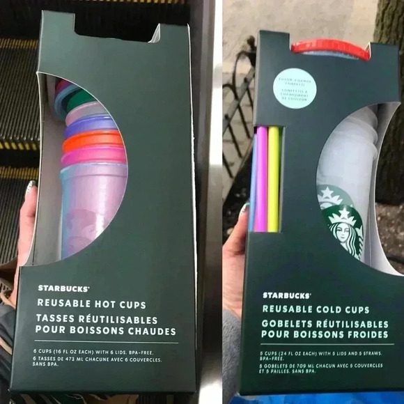 Starbucks Spring/Summer 2021 Hot & Cold Cup Sets - Picture 1 of 3